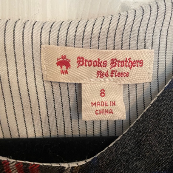 Brooks brothers Plaid Wool Dress - Size 8 - Picture 3 of 8